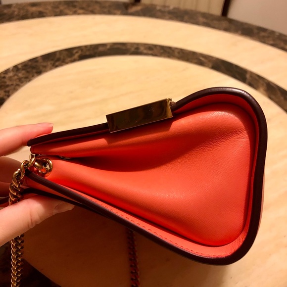 ✨SOLD✨Like New Auth Chloe Lambskin 3 Ways Chain-Link Bag - Picture 7 of 15